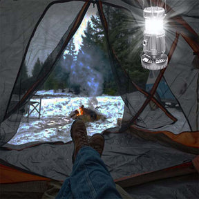 2 in 1 Solar Camping Lights Handheld Tent Fan Camping Gear Must Haves