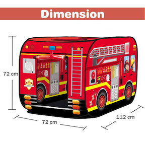 Kids Pop Up Play Tent Foldable for Indoor and Outdoor-Fire Truck