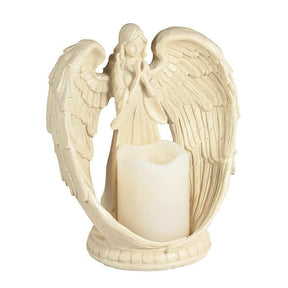 Angel Statue LED Candle Holder Memory Gift for Loss Loved One