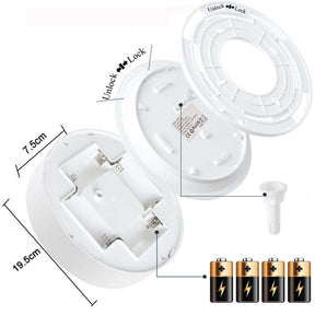 Motion Sensor Ceiling Light Battery Operated LED Light for  Shower Closets Laundry Stairs-Warm