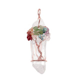 Gemstone Tree of Life Wire Wrapped Pendant-A