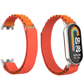 Nylon Sports Strap with Adjustable Metal G-hook for Mi 8 Watch-Orange A