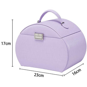 Princess Style Jewelry Box Multi-layer Large Capacity Fabulous Girls Gift-Taro Purple