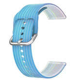 Semi Frosted Watch Strap Transparent Rainbow for Samsung Huawei Watch-08