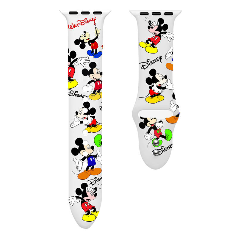 Soft Silicone Cartoon Mickey Mouse Bands for Apple Watch Series SE/6/5/4/3/2/1-C11