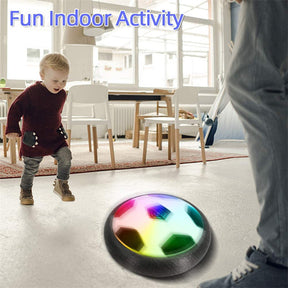 LED Hover Soccer Ball with Foam Bumpers for Indoor or Outdoor Play