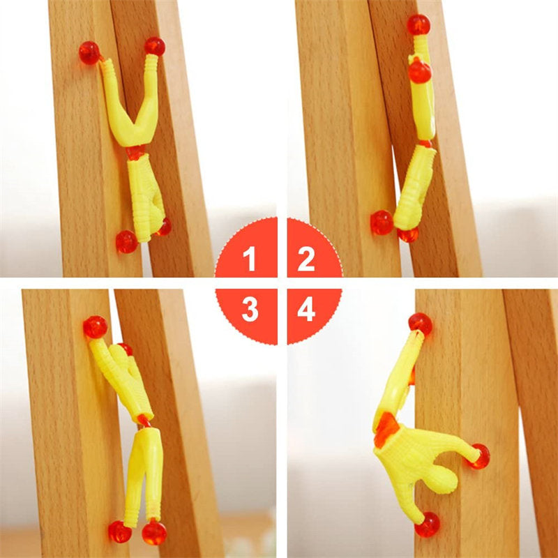 24 Packs Climbing Man Creative Tricky Toys Sticky Wall Climber Rolling Toy Party Gift