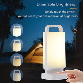 Solar Camping Light 2-in-1 Dimmable Night Light and Solar Power Bank
