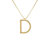 26 Alphabet Twisted Pendant Necklace Personalized Jewelry-D