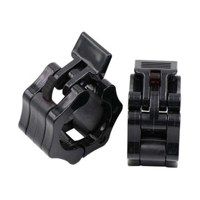 Pair of Olympic Barbell Clip Professional Barbell Plate Lock Collar Clip for 5CM Lever-Black