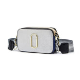 Womens Crossbody Bags Small PU Leather Purse Zipper Shoulder Handbag-Silver
