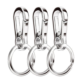 Metal Carabiner Clip Keyring Keychain Holder Organizer for Car Key Finder 3 Pack
