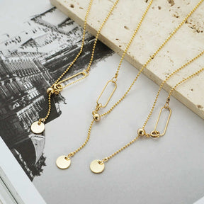 English Letters Oil Drop Pendant Necklace As Gift For Men Women-B