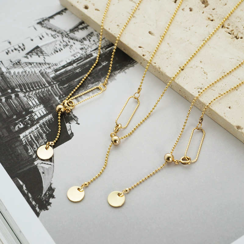 English Letters Oil Drop Pendant Necklace As Gift For Men Women-A