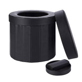 Portable Foldable Toilet for Car Camping Travel -Black