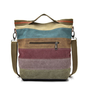 Womens Shoulder Bags Canvas Multi-Color Casual Messenger Bag