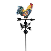 Garden Metal Rooster Wind Vane Weatherproof Garden Decoration Suitable for Roof Lawn