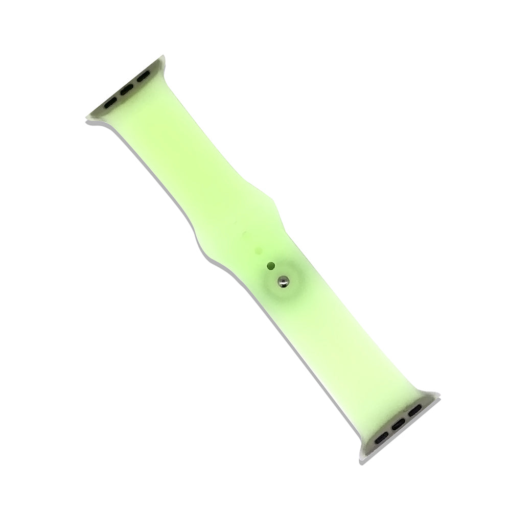 Transparent Silicone Watch Band For Apple Watch SE/6/5/4/3/2/1(Green)