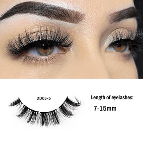 Russian Strip Lashes Reusable False Eyelashes Natural D Curl-05