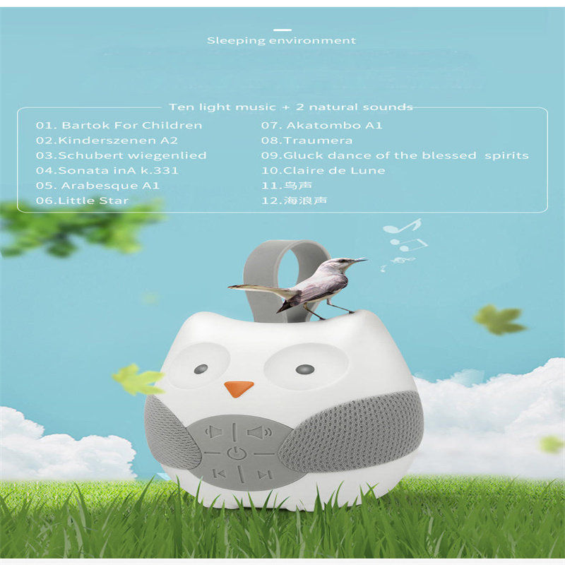 Baby Sound Machine Stroll & Go Portable Baby Sleep Soother - Owl