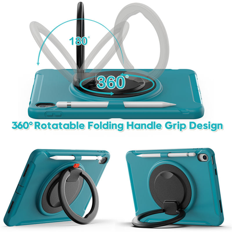 Tablet Case For iPad 10th Full Body Protection with 360¡ã Stand Portable-Blue1
