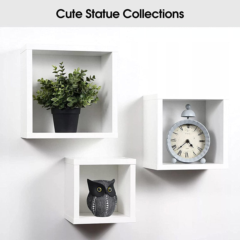 Owl Statue for Home Decor Accents Living Room Office Bedroom Kitchen Laundry House Apartment Dorm Bar -Black