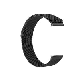 Metal Mesh Watch Bands With Steel Magnetic Absorption Loop For Samsung Galaxy Watch 42/46mm Gear S3 Frontier/Classic(Black)