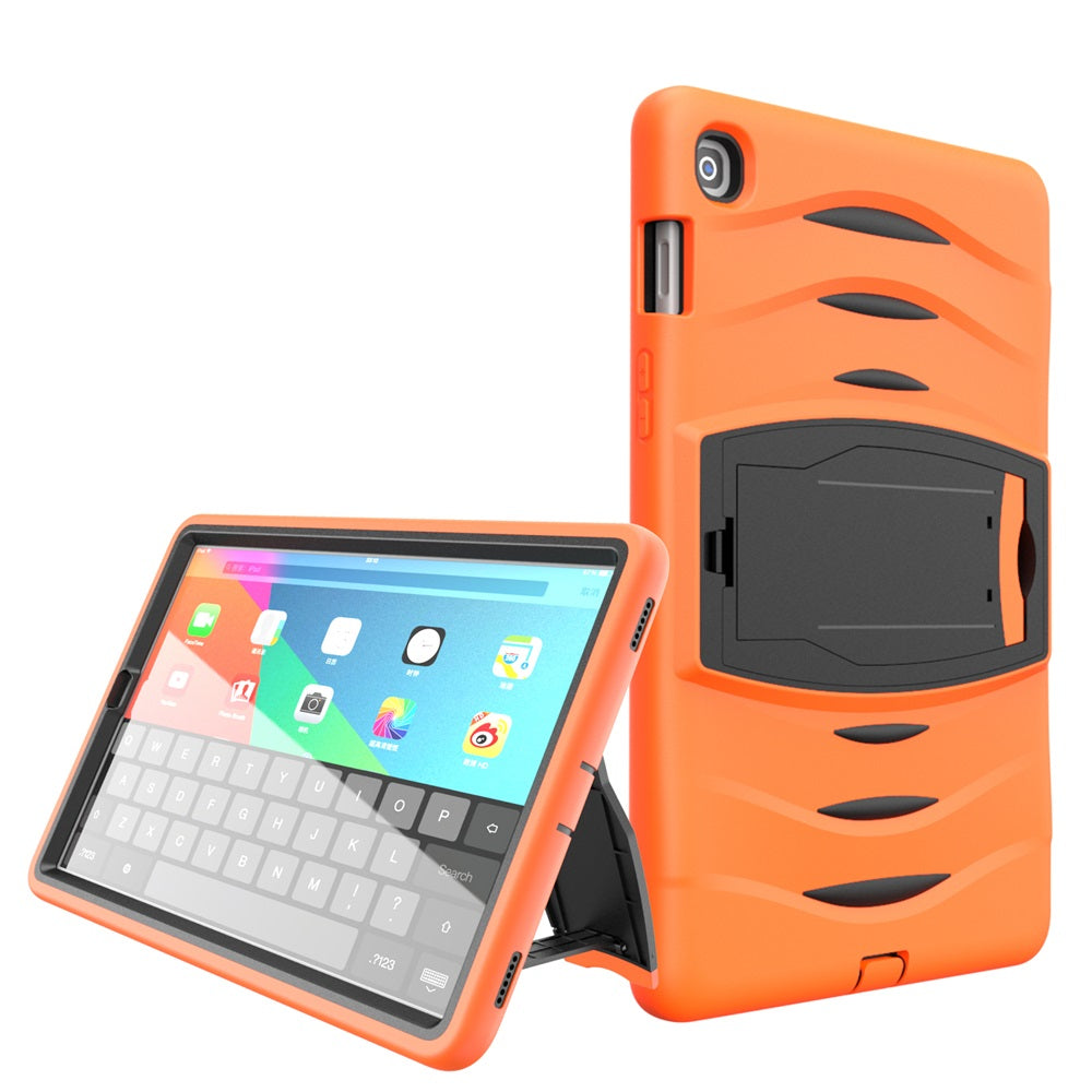 Shock Wave Kickstand Case Anti-Fall Protection For Samsung Tab S5E 10.5 T720/T725(2019)-Orange