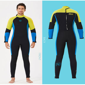 Adore Wetsuits Men's 5mm Premium Neoprene Full Suits for Scuba Diving,Spearfishing,Snorkeling,Surfing,Canoeing Dive Skin-D530003-Yellow