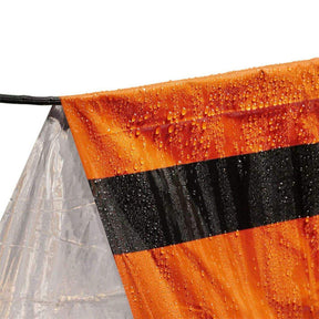 Life Tent Emergency Survival Shelter 2 Person Emergency Tent Includes Survival Whistle & Paracord-Orange