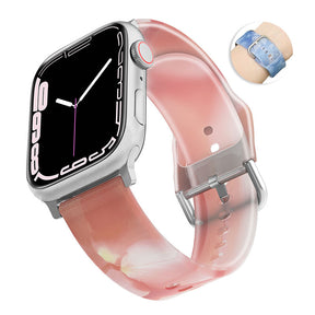 Jelly Silicone Sports iWatch Band for Apple Watch Series 8/7/6/5/4/3/2/1/SE-02