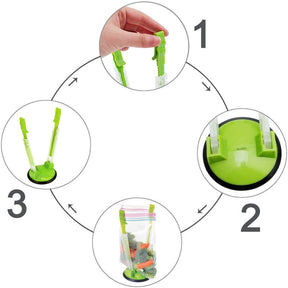 2 Pack Baggy Rack Holder For Food Prep Bag Ziplock Bag Holder Stand
