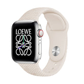 Engraved Watch Band Soft Silicone Luxury Pattern for Apple Watch-Starlight