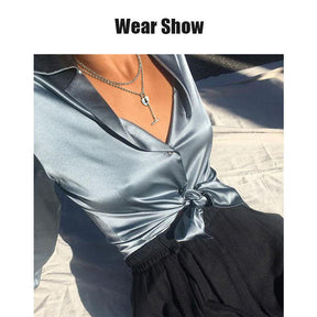 Lover Heart Padlock Necklace Double Layer Clavicle Chain