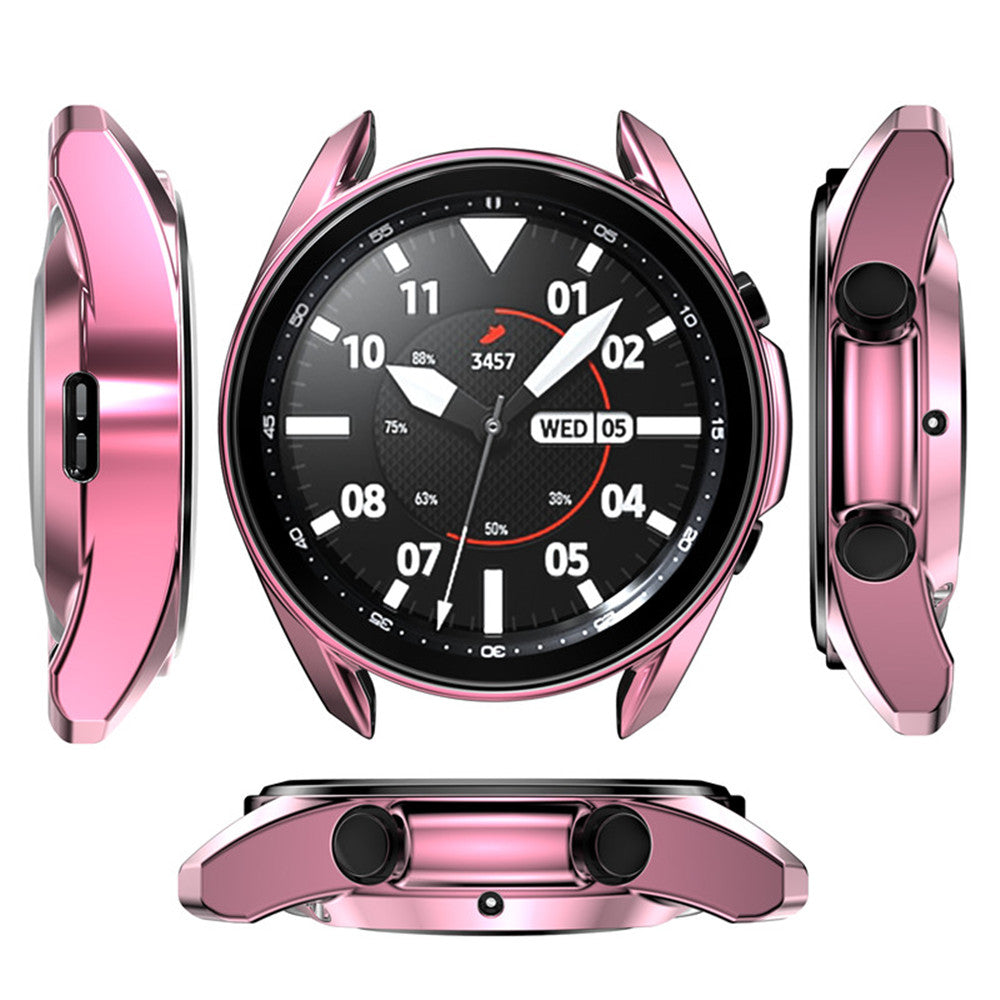 TPU Plated Slim Frame Cover For Galaxy Watch 3 41MM/45MM-Pink