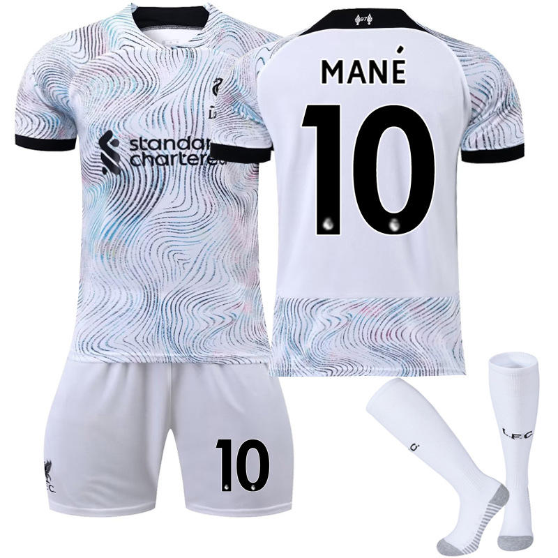 MANE #10 Liverpool Home Jersey 2022/23 Soccer Jersey Kit Football T-shirt Set For Adult Kids