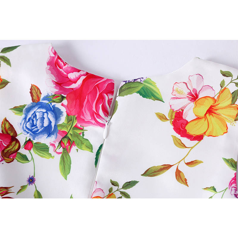 Girls Sleeveless Dresses Flower Girl Wedding Dress Elegant Floral Dress-Rose Red