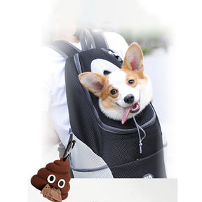 Pet Poop Bag Dispenser Dog Poop Bag Holder with 1 Roll Waste Bags