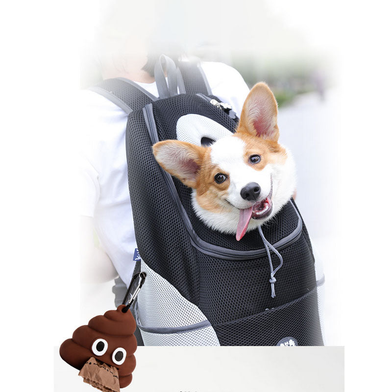 Pet Poop Bag Dispenser Dog Poop Bag Holder with 1 Roll Waste Bags