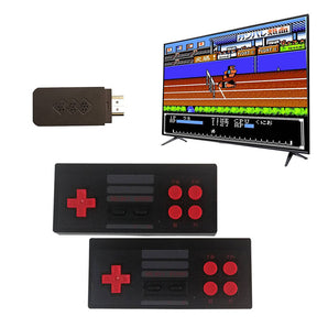 1080P HD Output Retro Video Game Console with Dual 2.4G Wireless Controllers-Red