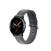 Fashion Leather Watch Band For Samsung Galaxy Watch 42/46mm Gear S3 Frontier/Classic(Grey)