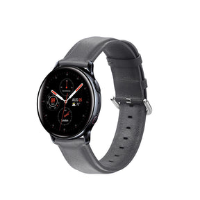Fashion Leather Watch Band For Samsung Galaxy Watch 42/46mm Gear S3 Frontier/Classic(Grey)
