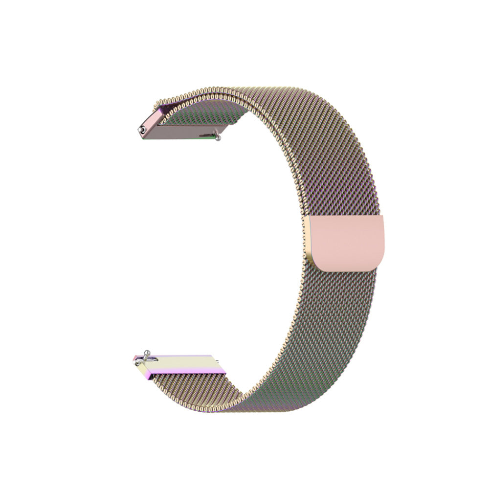 Metal Mesh Watch Bands With Steel Magnetic Absorption Loop For Samsung Galaxy Watch 42/46mm Gear S3 Frontier/Classic(Colorful)