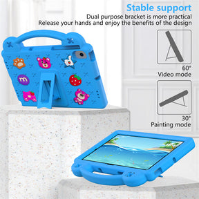 Strawberry Tablet Case for Lenovo Tab M10 Plus TB-125FU (2022)/Nokia T20 10.36 (2021)/Samsung For tab A8 10.5 (2021)-Blue