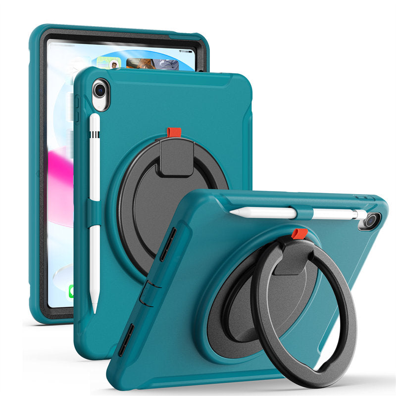 Tablet Case For iPad 10th Full Body Protection with 360¡ã Stand Portable-Blue1
