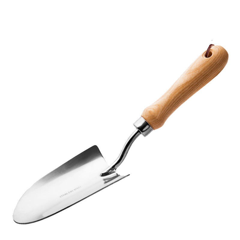 Home & Living32.5cm Garden Shovel Household Stainless Steel Shovel for Planting Gardening Tools Thickening Shovel Soil Rake