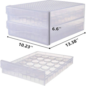 60 Grid Large Capacity Egg Holder Fresh Storage Box for Fridge Multi-Layer Chicken Egg Storage Container