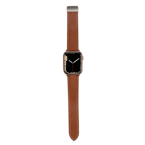 Apple Watch Strap Folding Buckle for iWatch Ultra Series 8 SE 7 6 5 4 3 2 1-Brown