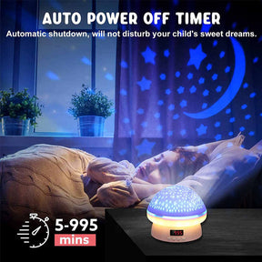 Timing Star Projector Night Light Rotating for Kids With Remote Control-Pink