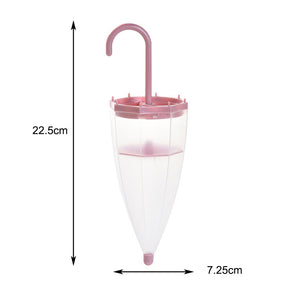 Pack of 4 Umbrella Shape Hanging Moisture Absorber for Wardrobe Multicolor